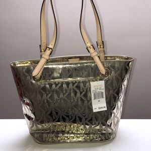 NWT Metallic Gold Michael Kors Tote